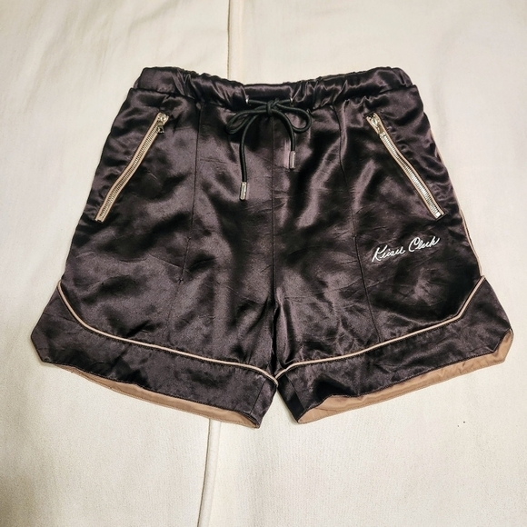 Keiser Clark Reversible Satin Track Shorts Brown Small - Picture 6 of 9